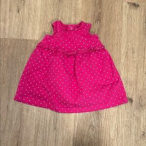 Carter's Pink and White Polka Dot Dress